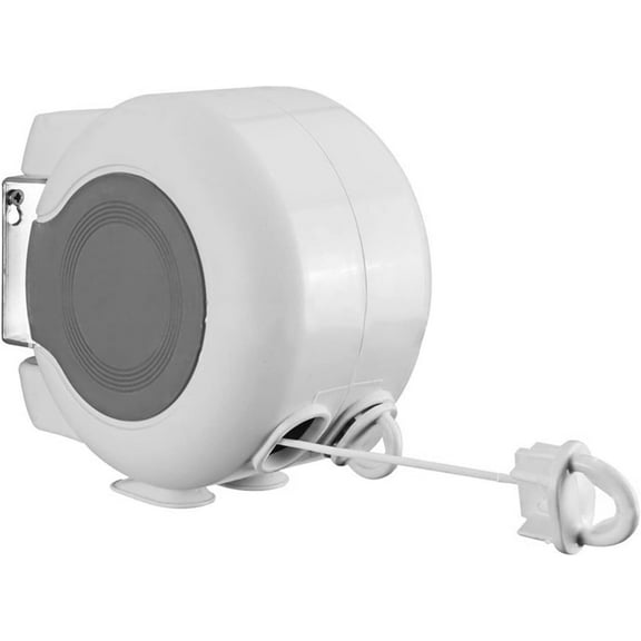 Retractable Clothesline with Dual Ropes – Heavy Duty, Space-Saving Design, 49ft PVC Rope for Indoor and Outdoor Use