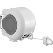 Retractable Clothesline with Dual Ropes   Heavy Duty, Space-Saving Design, 49ft PVC Rope for Indoor and Outdoor Use