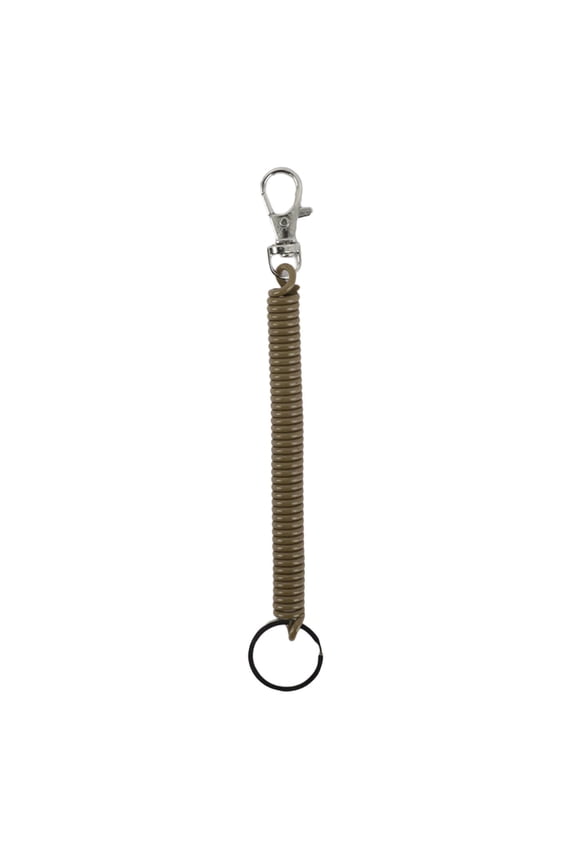 Retractable Coil Keychain Spring Key Holder Secure Key Jewelry Elastic Ornament for Workers Students