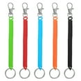 thumbnail image 1 of Retractable Coil Spring Keychain with Lobster Clasp Ring 17.5cm 5Multicolor 5 Pcs, 1 of 6