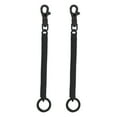 thumbnail image 1 of Retractable Coil Springs Keychain with Metal Lobster Clasp Keyring for Keys Wallet, Black 2 Pack, 1 of 6
