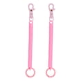 thumbnail image 1 of Retractable Coil Springs Keychain with Metal Lobster Clasp Keyring for Keys Wallet, Pink 2 Pack, 1 of 6