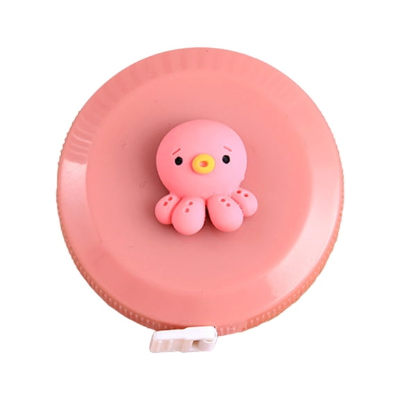 Retractable Cute Animal Design Tape Measure 60 Inch/1.5 Meter, Soft Resin Portable Measuring Tape for Sewing & Daily Measuring Use F
