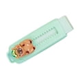 thumbnail image 1 of Retractable Cute Animal Push Pull Eraser for Pencil Drawing Adorable Stationery Green, 1 of 6