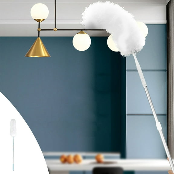 Retractable Dirt Cleaner, Microfiber Hand Duster Extension Pole, Telescopic Bendable Washable Design, Effective Dust Removal Ceiling Fans Furniture, Home Cleaning Duster Tool