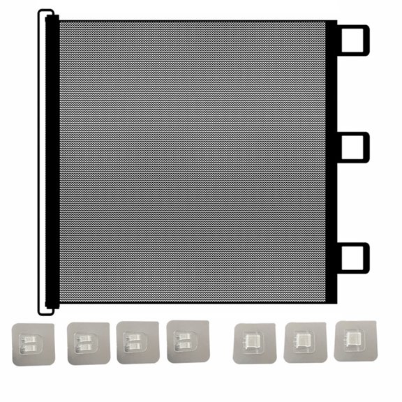 Retractable Dog Gate Flexible Barrier Narrow Spaces Home Childproofing Easy Installation