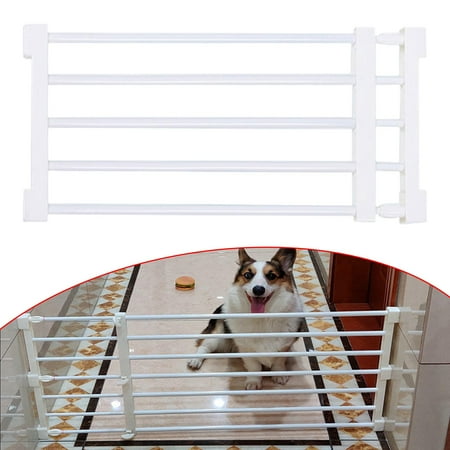 Retractable Dog Gate Screen Door Expandable Gate for House Doorway Backyard 56to100cmx36cm White