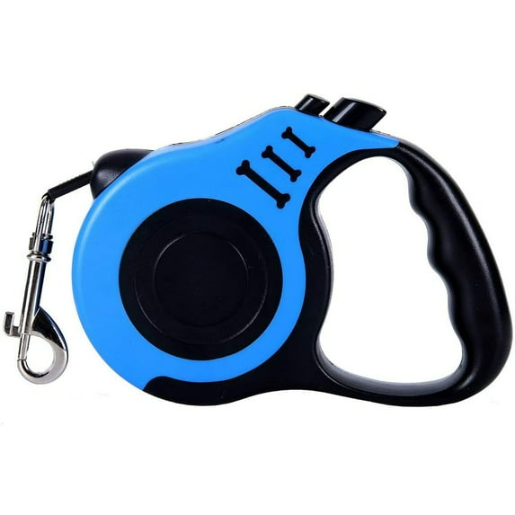 Retractable Dog Leash, 10/16FTPet Walking Leash with Anti-Slip Handle, Strong Nylon Tape, Tangle-Free, One-Handed One Button Lock & Release, Suitable for Small Medium Dog Cat
