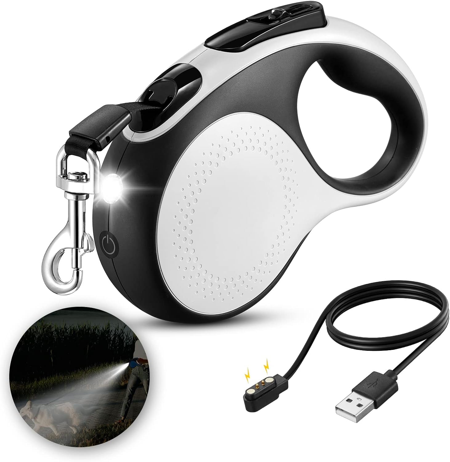 Picture of Retractable Dog Leash 16Ft Durable Dog Walking Leash Suits for Extra ...