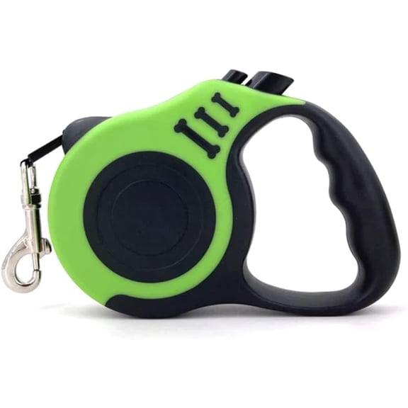 Retractable Dog Leash 16ft Heavy Duty Pet Walking Leash with Anti-Slip Handle Hand Brake Green
