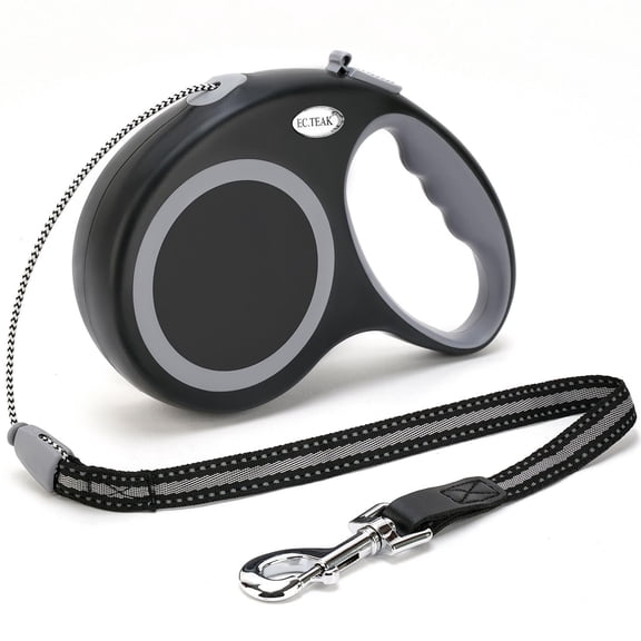 Retractable Dog Leash, 30 FT Dog Walking Leash for Small Medium Large Dogs up to 77 lbs, Heavy Duty No Tangle, Black