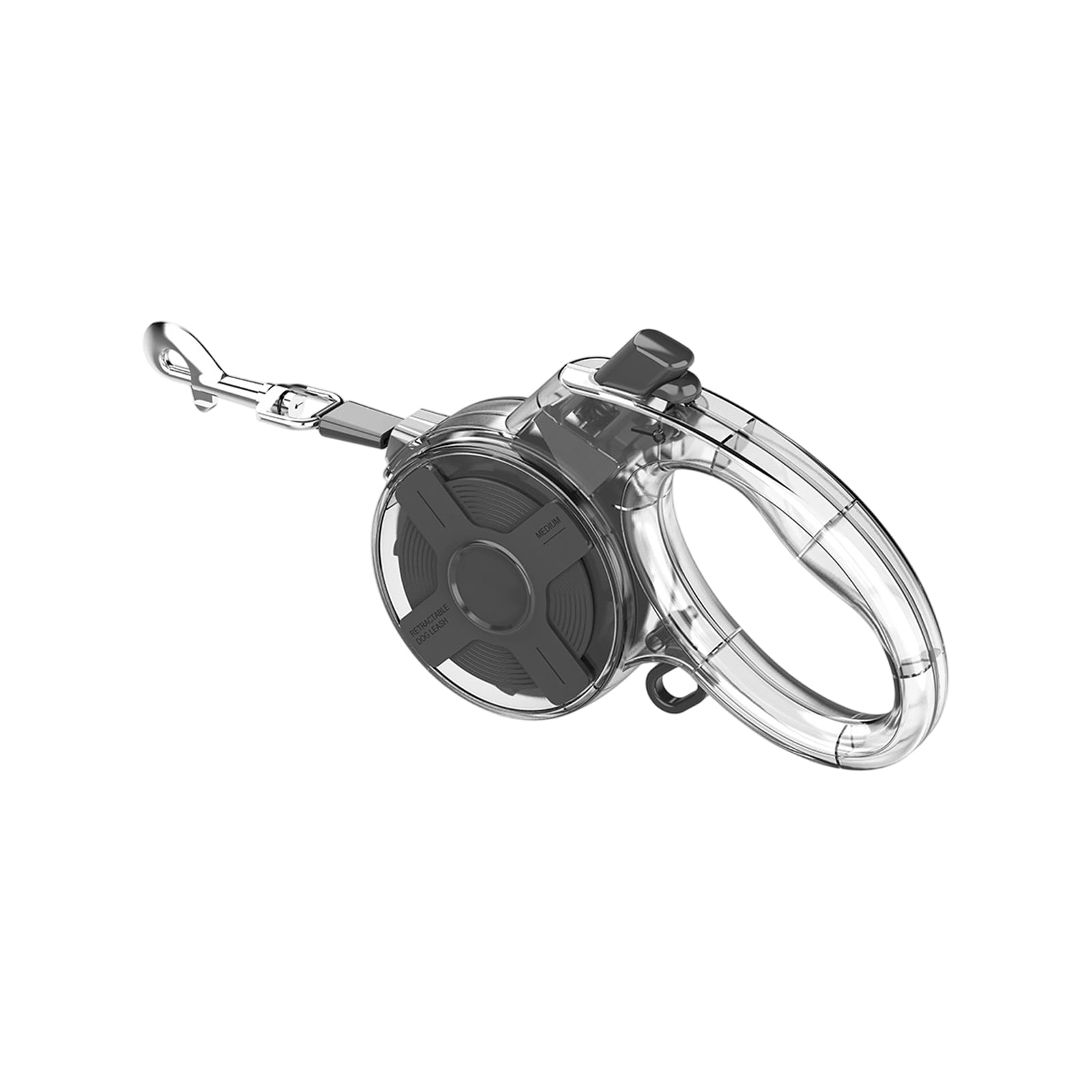 Retractable Dog Leash 4M Automatic Telescopic Pet Leash One Hand Brake 360 Degree Tangle-Free Reflective Nylon Dog Lead for Small Medium Dogs Walking Pet Supplies, Black