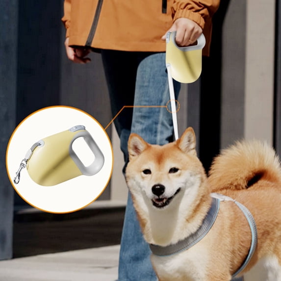 Retractable Dog Leash, Automatic 16.4 ft Pet Lead with Lock Button, Tangle-Free Design and Comfort Grip Handle for Medium Large Dogs Walking