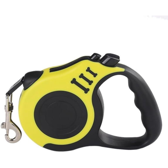 Retractable Dog Leash Automatic Telescopic Tractor Dog Tape, Pet Tape 16 FT Durable and Convenient, with Non-Slip Handle, Suitable for Small and Medium-Sized Dogs Yellow