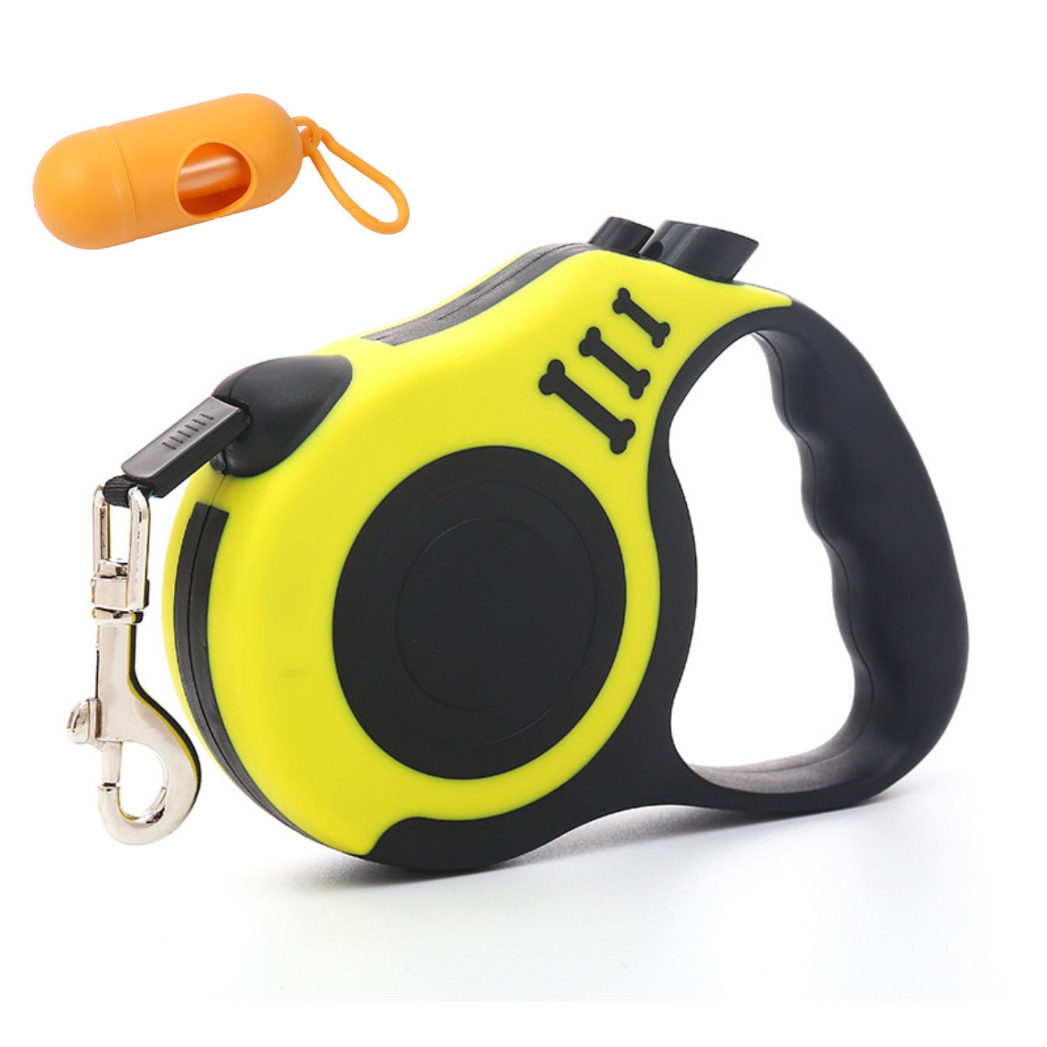 Retractable Dog Leash with Dispenser and Poop Bags, 10/16ft Heavy Duty ...