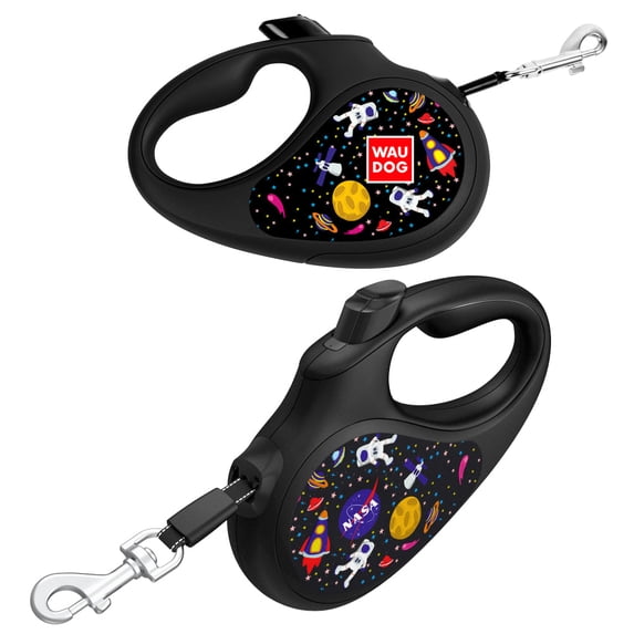 Retractable Dog Leash | Heavy Duty Pet Walking Leash with Anti-Slip Handle | One Button Brake, Pause & Lock - Suitable for Dogs & Cats