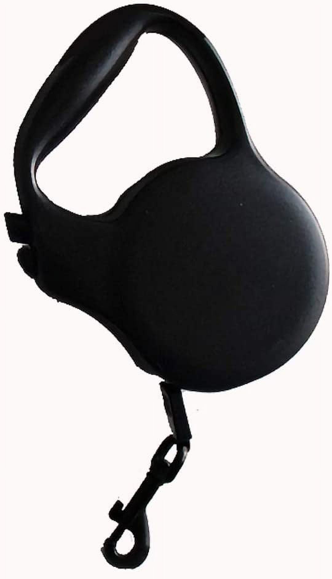 Retractable Dog Leash Nylon Black Leash with Light Hand Brake Lock