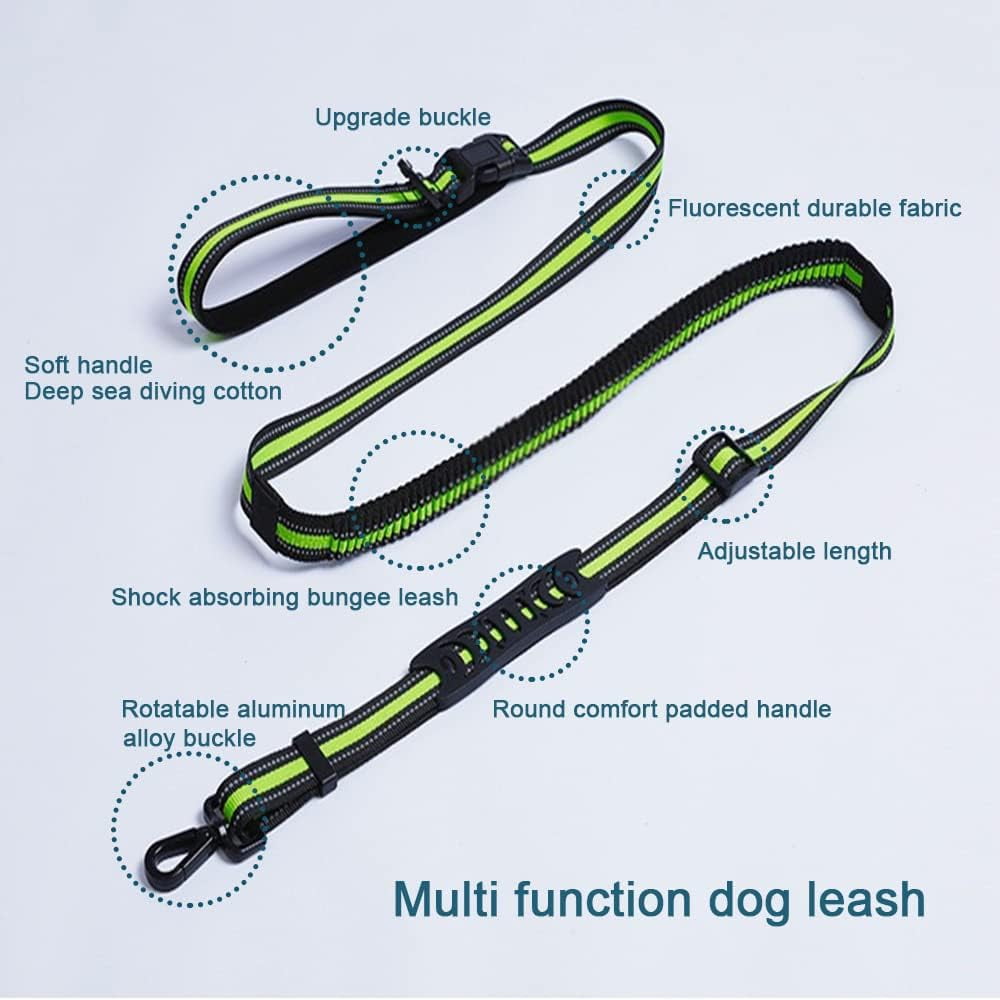 Retractable Dog Leash Shock Absorbing For Large Dogs,68Ft Highly