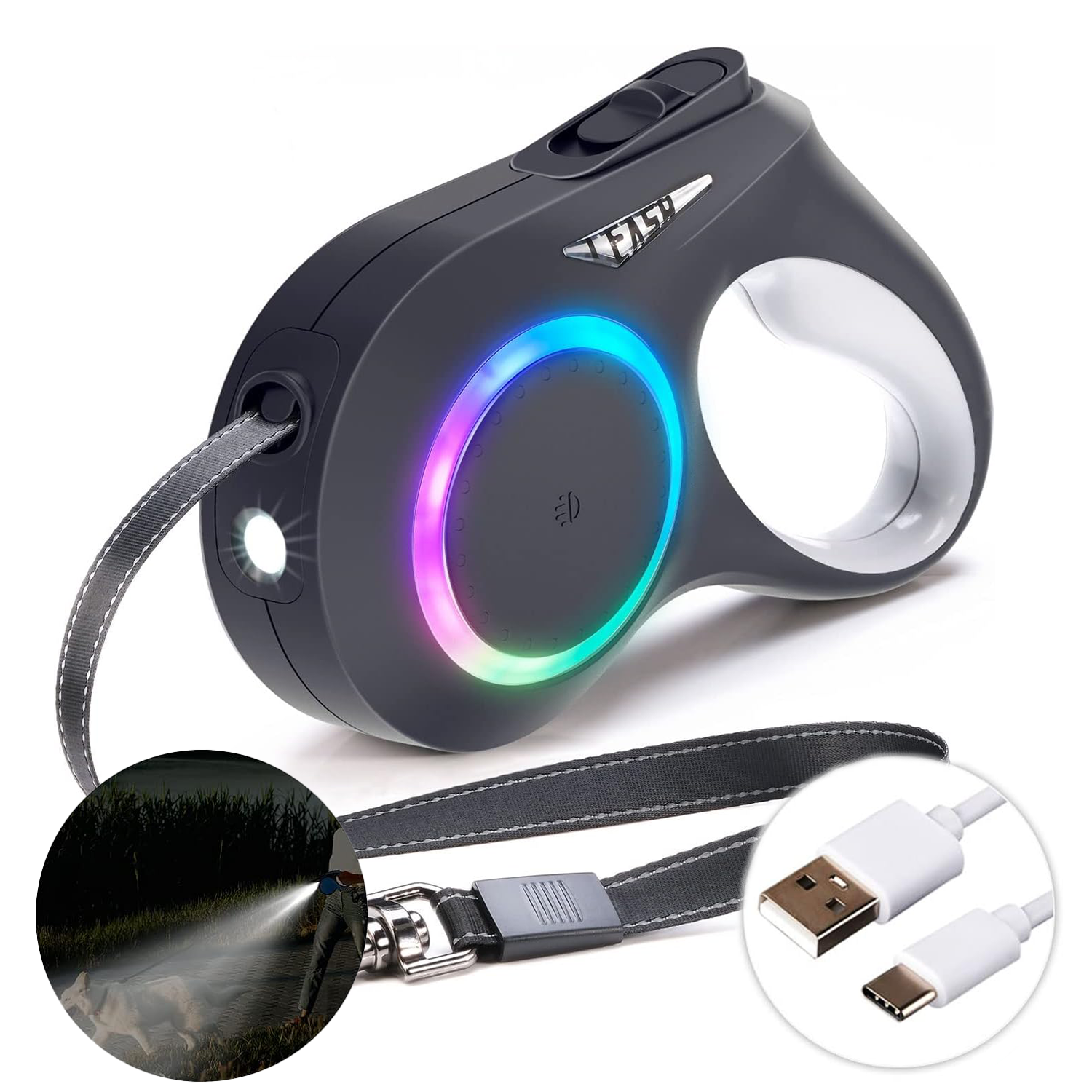 Flexi New Comfort Medium Tape Retractable Dog Leash, 16 ft (For Dogs up ... - Leash For Medium Bred Dogs Easy Retractable