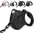 thumbnail image 1 of Retractable Dog Leash with Flashlight 16ft Walking Leash for Dogs up to 77lbs, 360° Tangle-Free Nylon Tape Anti-Slip Handle -Black, 1 of 7