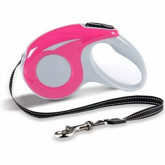 Retractable Dog Leashes, 5m Retractable Dog Leash, Flexi Retractable Dog Leash, Suitable for Small and Medium Dogs and Cats, Maximum 15kg (Red)