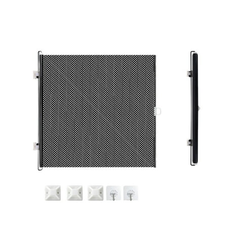 Retractable Doorstop for Home Security Automatic Expandable Pet Barrier Gate Lightweight Dog Cat Stopping Control No Drilling Needed for Doorways Hallway Stairs Living Room