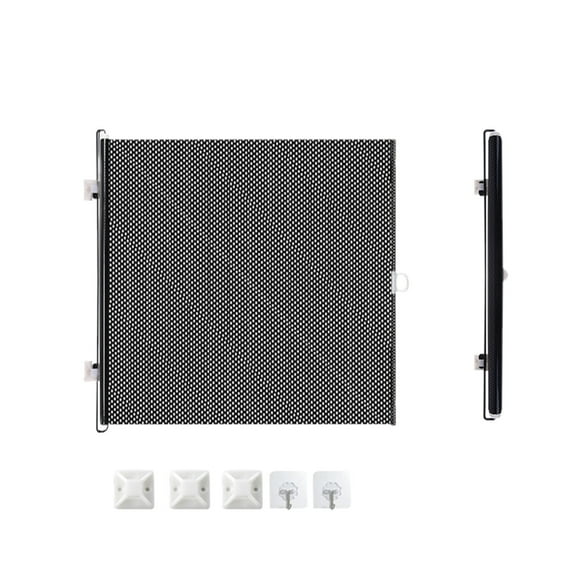 Retractable Doorstop Home Use Expandable Pet Barrier Gate Lightweight Automatic Cat Dog Stopping Door Barrier Secure Pet Control Indoor No Drilling Solutions