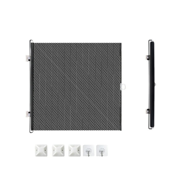 Retractable Doorstop Home Use Expandable Pet Barrier Gate Lightweight Automatic Cat Dog Stopping Door Barrier Secure Pet Control Indoor No Drilling Solutions