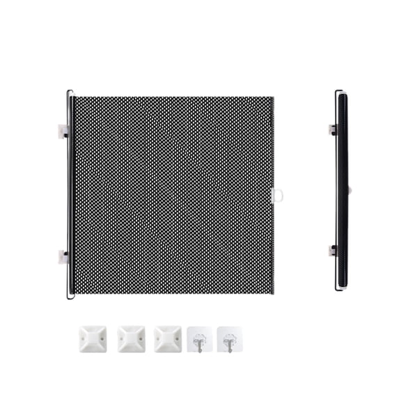 Retractable Doorstop for Home Use Expandable Pet Barrier Gate Lightweight Automatic Cat Dog Stopping Door Securing Control No Drilling Required for Doorways Hallways Stairs