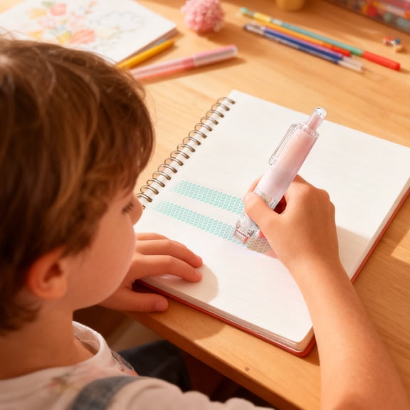 Retractable Double Sided Tape Runner Refillable Adhesive Tape Plastic Roller Glue Tape Roller for Scrapbook Supplies DIY Accessories Pink 4.3 In