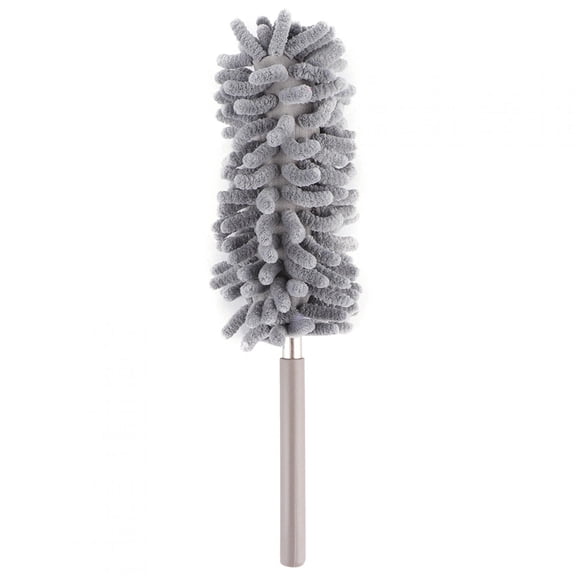 Retractable Duster Dusting Brush Cleaner for Home and Office Furniture - Gray