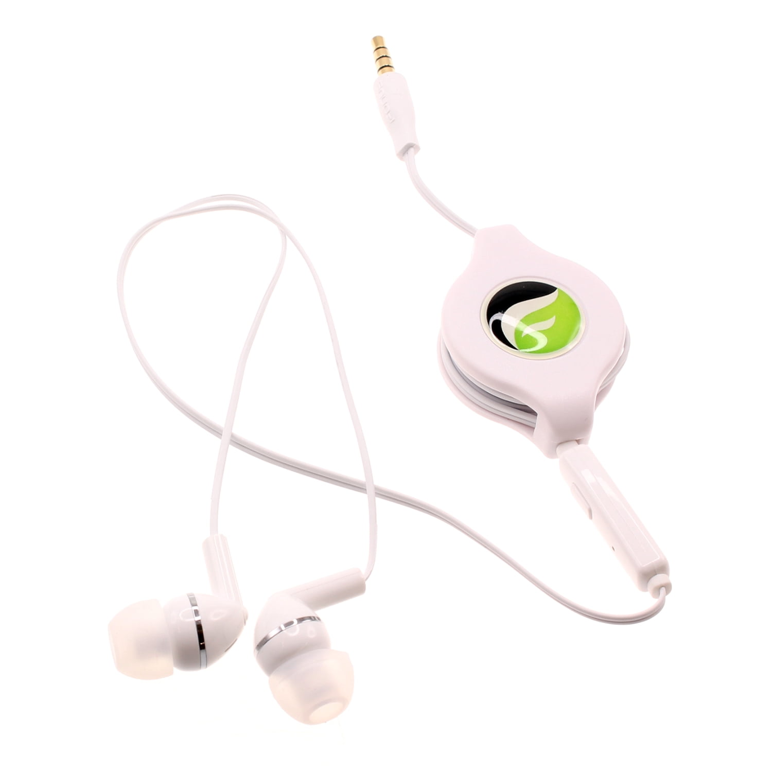 Retractable Earphones Compatible With Motorola Moto G Play (2021,2023,2024,2026) - Headphones Hands-free Headset 3.5mm w Mic Earbuds