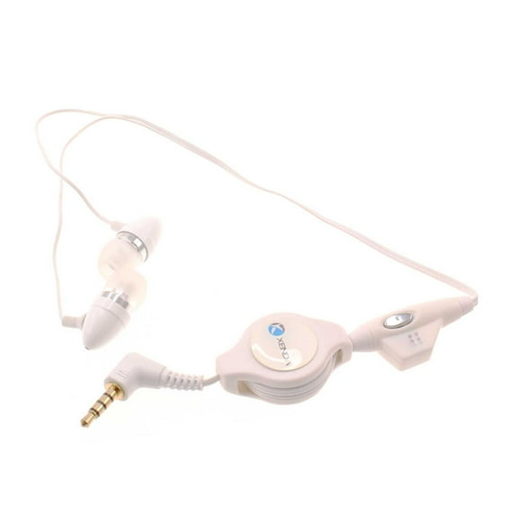 Retractable Earphones for Kyocera DuraXV Extreme E4810 Phone - Wired Headphones Handsfree Mic Headset 3.5mm Z3G for Kyocera DuraXV Extreme E4810 Model