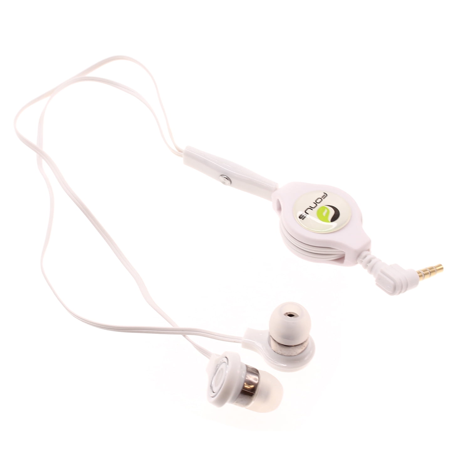 Retractable Earphones for Motorola Moto Tab G62/Tab G70 - Headphones Hands-free Headset Handsfree Earbuds Earpieces Microphone