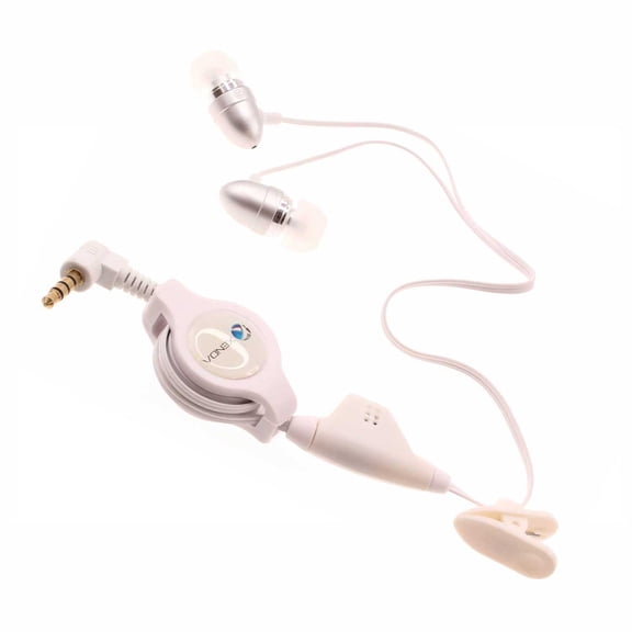 Retractable Earphones for Motorola Moto Tab G62/Tab G70 - Wired Headphones Handsfree Mic Headset 3.5mm Earbuds Earpieces