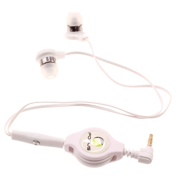 Retractable Earphones for Verve Snap, Iris Flip Phones - Headphones Hands-free Headset Handsfree Earbuds for Consumer Cellular Verve Snap, Iris Flip