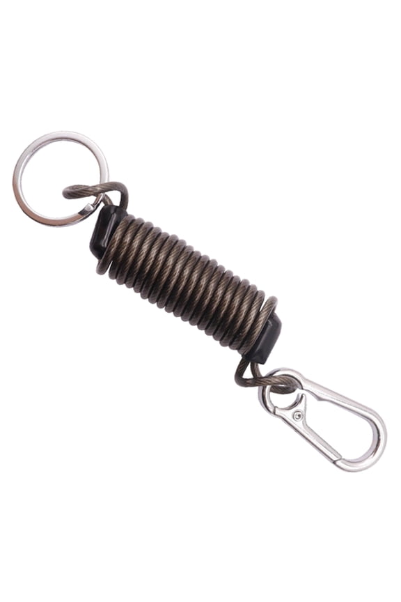 Retractable Elastics Keychains Retractable Spring Coiled Stretchy Keychains Spring Keychains, Stretchy Spirals Keyring