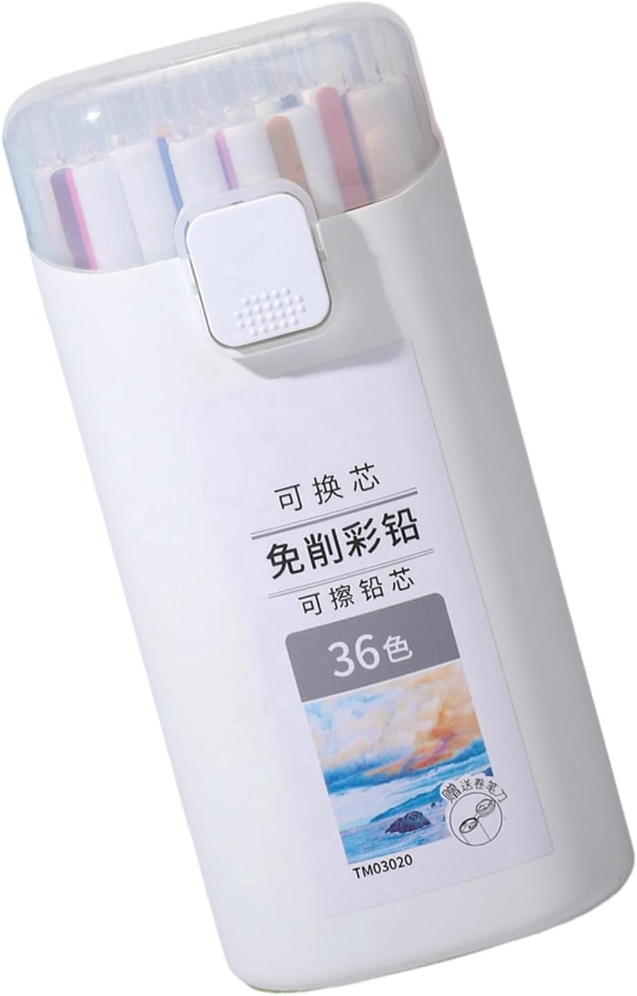 Retractable Erasable Colored Pencils with 3.0mm Tip for Drawing, Refillable Oil Based Set