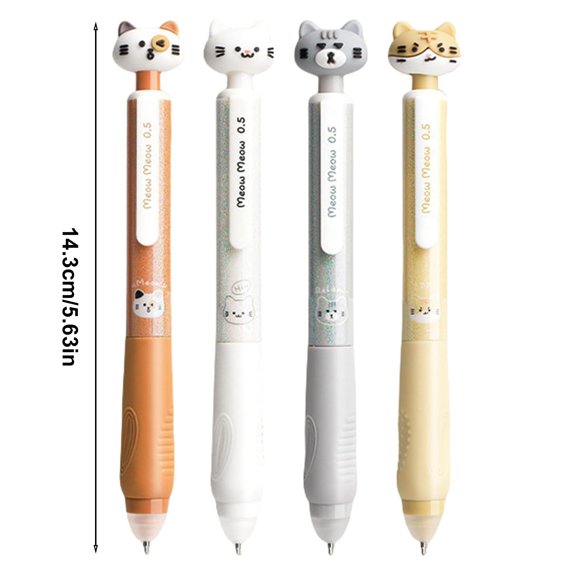 Retractable Erasable Gel Ink Pen Black Rubbable Ink Daily Office Planner & Document Correction Pen