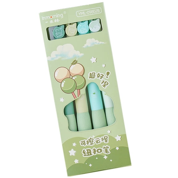 Retractable Erasable Gel Pen for Writing Noting Journaling 0.5mm Quick Drying