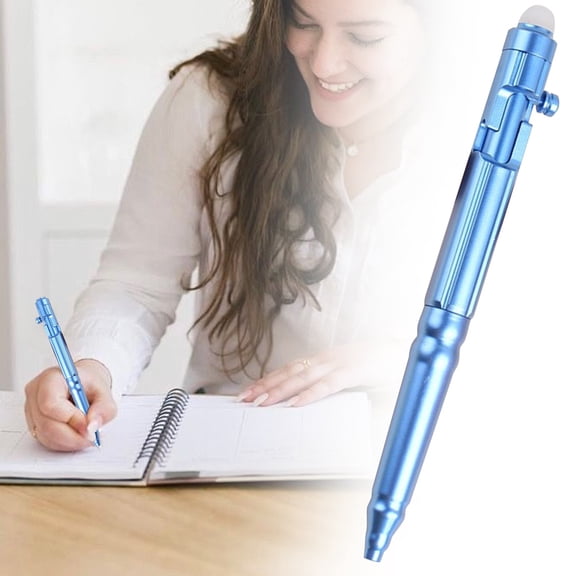 Retractable Erasable Gel Pens, 0.5Mm Fine Point Erasable Pen, Smooth Writing for Note Taking Marking Planner Crossword Puzzles, 3 Ml (Blue)