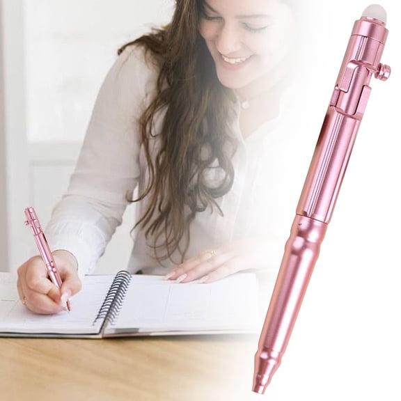 Retractable Erasable Gel Pens, 0.5Mm Fine Point Erasable Pen, Smooth Writing for Note Taking Marking Planner Crossword Puzzles, 3 Ml (Pink)