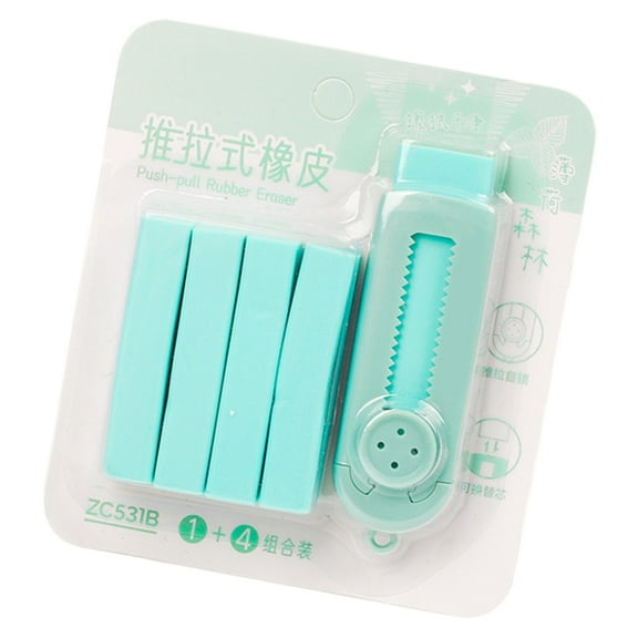 Retractable Eraser with Refills Sliding Retractable Pencil Erasers Easy Erasing