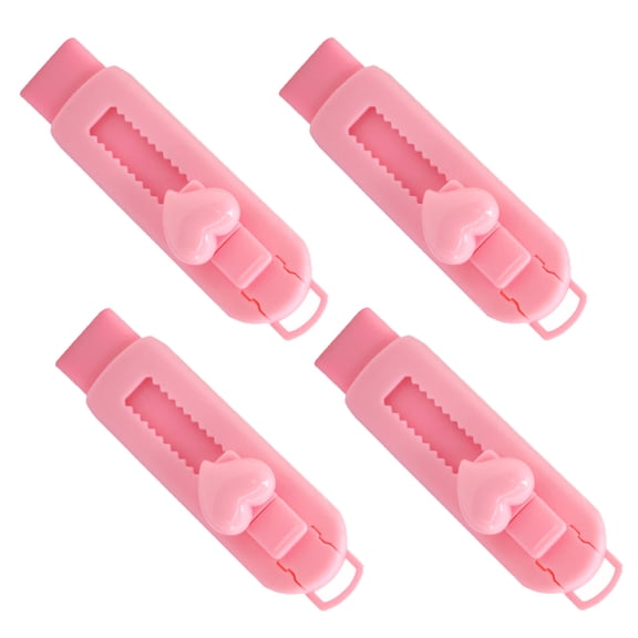 Retractable Erasers Refillable Rubber Eraser with Retractable Sleeve Easy Erasing Art Eraser for Student Writing Drawing