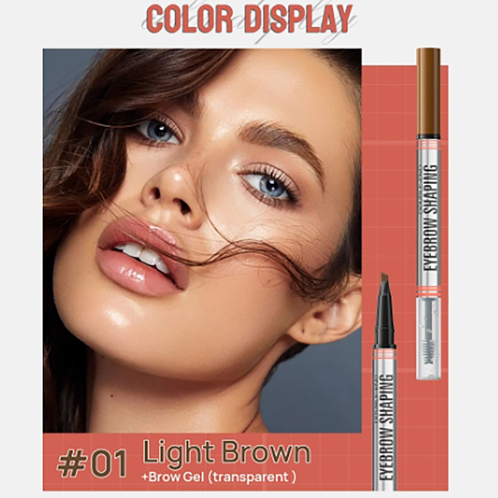 Retractable Eyebrow Pen Soft Textured Long Wearing Microbalding 1.9ml