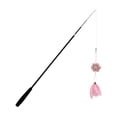 thumbnail image 1 of Retractable Feather Teaser Wand with Bells, Interactive Cat Toy with Replaceable Feathers, Perfect for Kitten Training and Exercise Playtime, 1 of 6