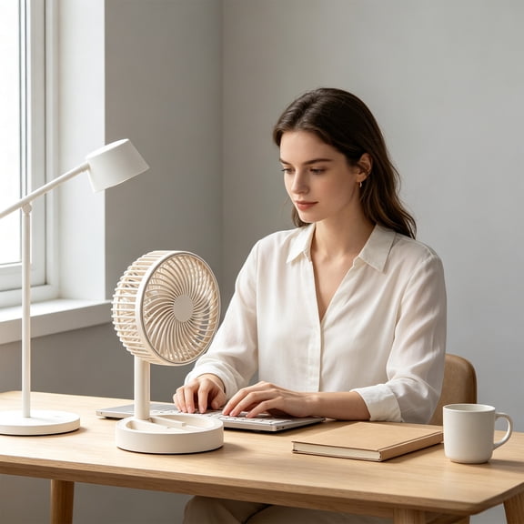 Retractable Foldable Mini Fan,PortableTravel Fans,USB Rechargeable Handheld Fan,Quiet Portable Desk Fan for Office Home Travel Outdoor Use