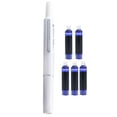 thumbnail image 1 of Retractable Fountain Pen, Fountain Pen Retractable, Clictek Fountain Pen, 0.38mm Black Ink Transparent Barrel Includes 4 Refillable Ink Cartridges, Smooth Writing No Leaking Fine Nib Fountain Pen Set, 1 of 7