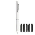 thumbnail image 1 of Retractable Fountain Pen Set – Medium Nib Signature Pen with 5 Black Ink Cartridges – Smooth No-Leak Writing for Office, Journaling & Calligraphy, 1 of 5