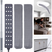 Retractable Gap Dust Cleaner Cleaning Tools with 2 Microfiber Dusting Cloths Long Handle 60inches Washable and Retractable Duster Brush for Cleaning Under Appliances Furniture Couch Fridge